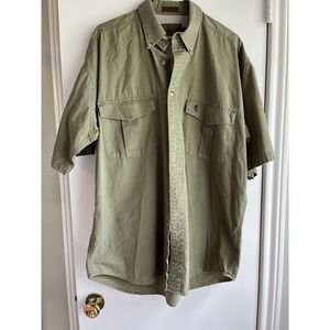 Browning Mens L Hunting Outdoor Short Sleeve Shirt Ripstop Corpcore Chore Barn